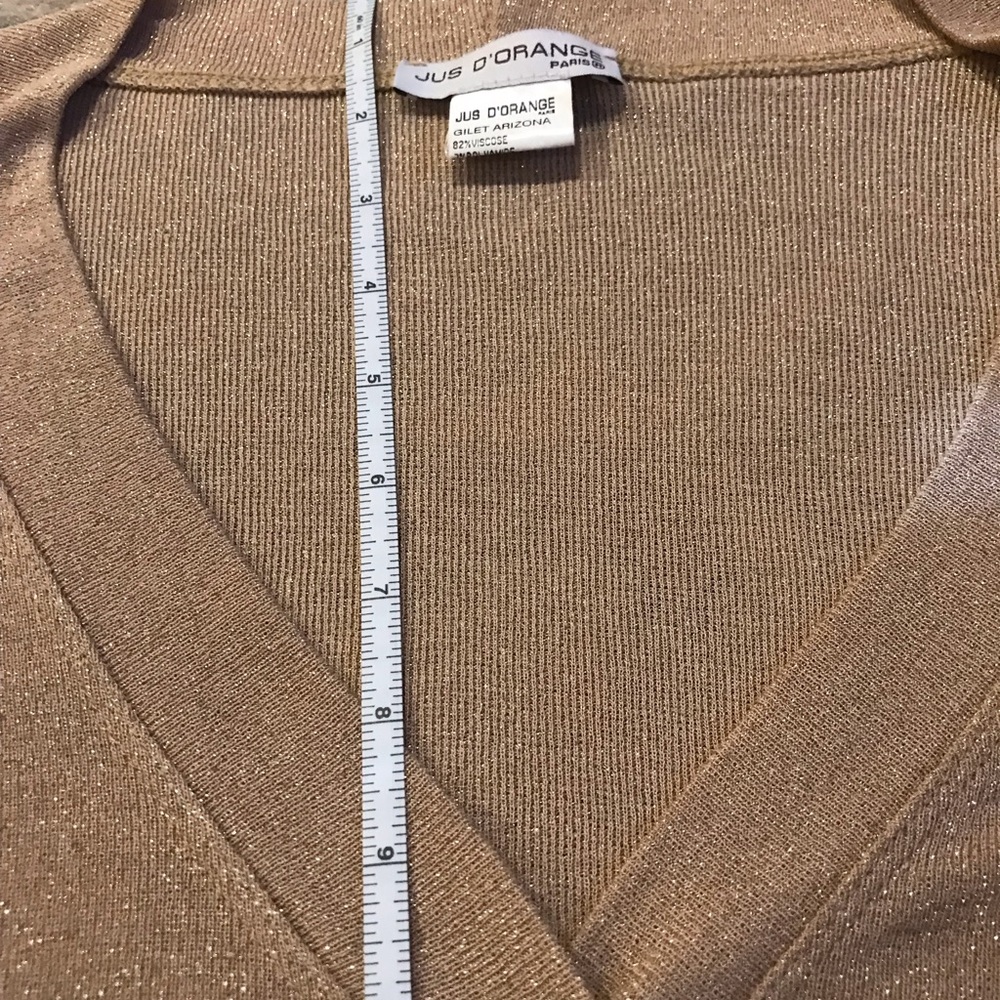 JUS D’ Orange CROPPED SHRUG SWEATER XS/S - Picture 6 of 16